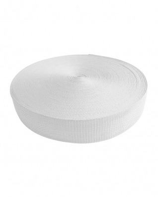 Webbing pp 25 mm / 1,3 mm white 501 50 mb