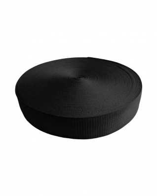 WEBBING  30 mm / 1,3 MM BLACK 580 PP 50 MB