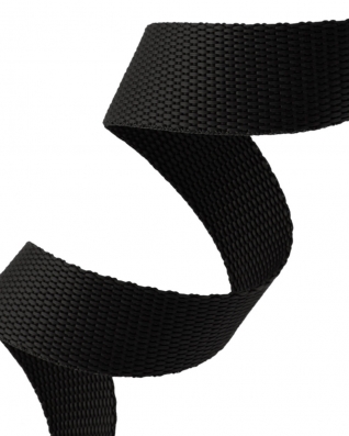 WEBBING  30 mm / 1,3 MM BLACK 580 PP 50 MB
