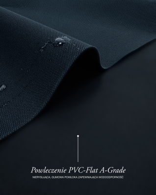 Voděodolná tkanina Kodura 600D*600D PVC-FLAT A-GRADE (058) námořnická modrá