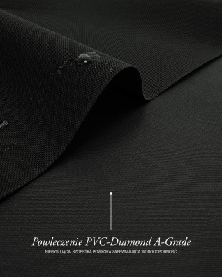 Waterproof Codura Fabric 600D*600D PVC A-GRADE (580) black