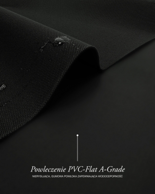 Водонепроницаемая ткань Kodura 600D*600D PVC-FLAT A-GRADE (580) чёрная