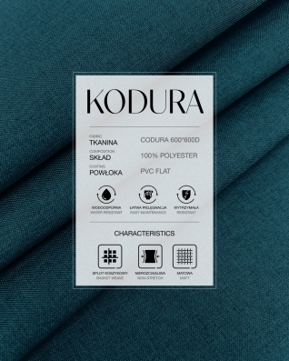Tkanina wodoodporna Kodura 600D*600D PVC-FLAT (146) niebieska dwuton