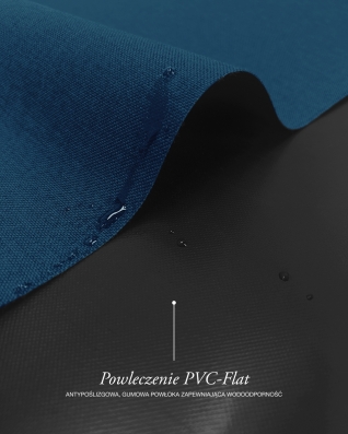 Voděodolná tkanina Kodura 600D*600D PVC-FLAT (220) chrpově modrá dvoutónová