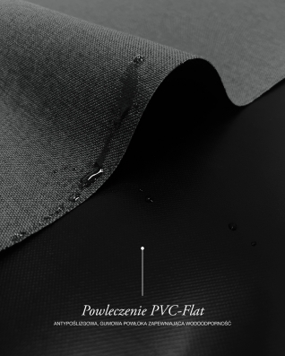 Waterproof Codura Fabric 600D*600D PVC-FLAT (580) black two-tone
