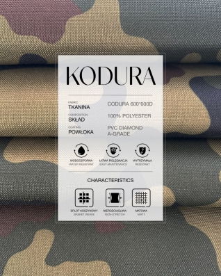 Tkanina wodoodporna Kodura 600D*600D PVC A-GRADE (WZ93) Moro