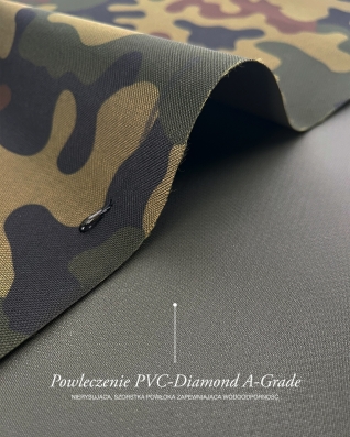 Voděodolná tkanina Kodura 600D*600D PVC A-GRADE (WZ93) Maskáčová