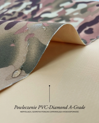 Tkanina wodoodporna Kodura 600D*600D PVC A-GRADE Multicam