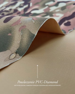 Tkanina wodoodporna Kodura 600D*600D PVC Multicam