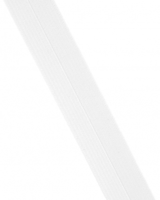 Fold-over elastic 20 mm /0,65 mm white (501)