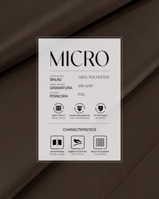 Polyester Fabric Micro PVC (141) dark Brown