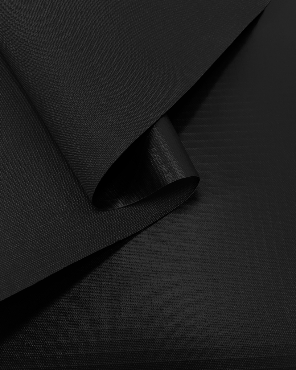 Waterproof Rip-Stop Fabric 600D*600D PVC (580)  black