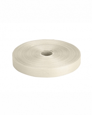 Baumwollköperband 15 mm/0,35 mm Weiß (Natural) (123)