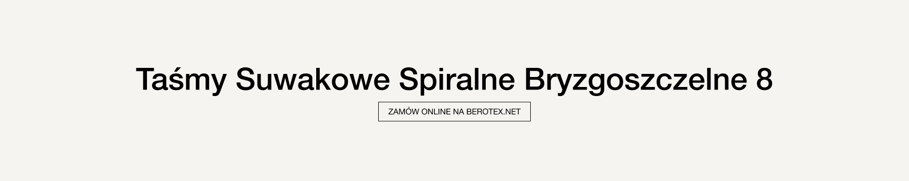 Taśma suwakowa spiralna bryzgoszczelna 8 mm