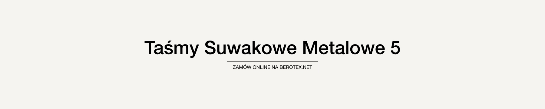 Taśma suwakowa metalowa 5 mm na metry