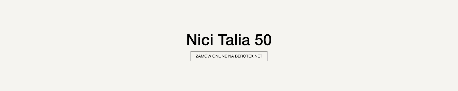 Garne Talia 50 - spezielle Bekleidungsfäden