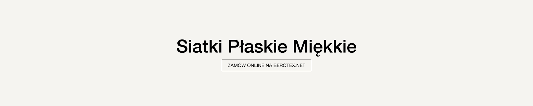 Měkké ploché sítě – letní sítě