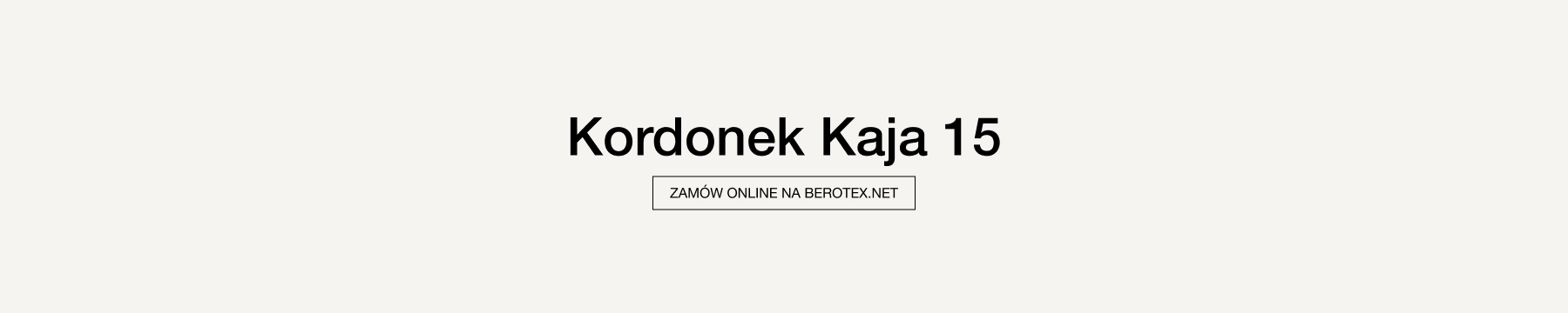 Cordon Kaja 15 – pro tvorbu krajky