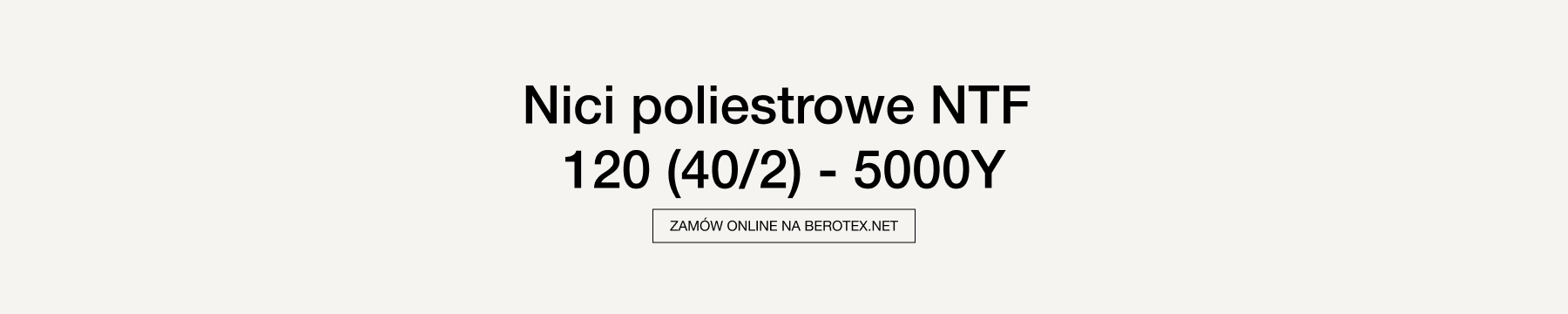 Nici poliestrowe NTF 120 5000y – uniwersalne