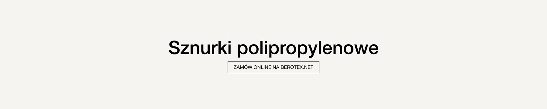 Sznurki polipropylenowe