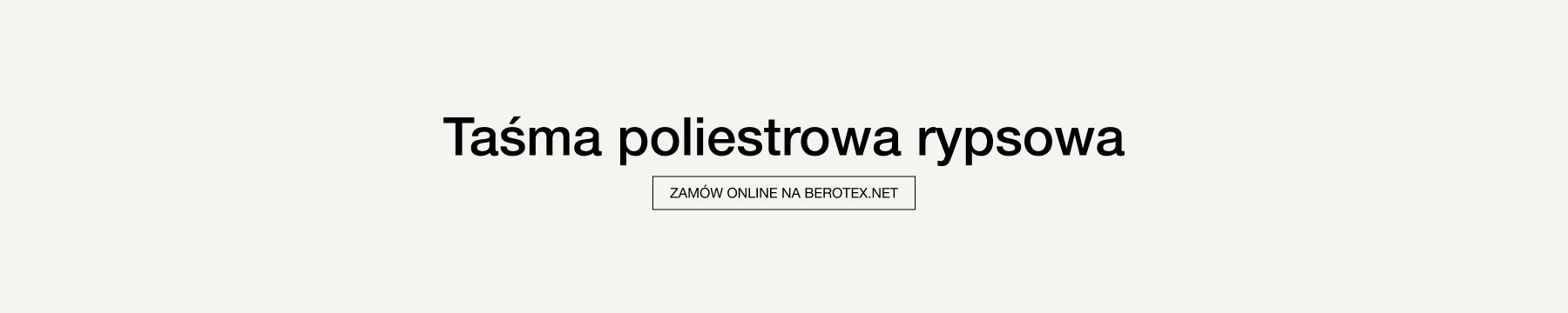 Taśma poliestrowa rypsowa