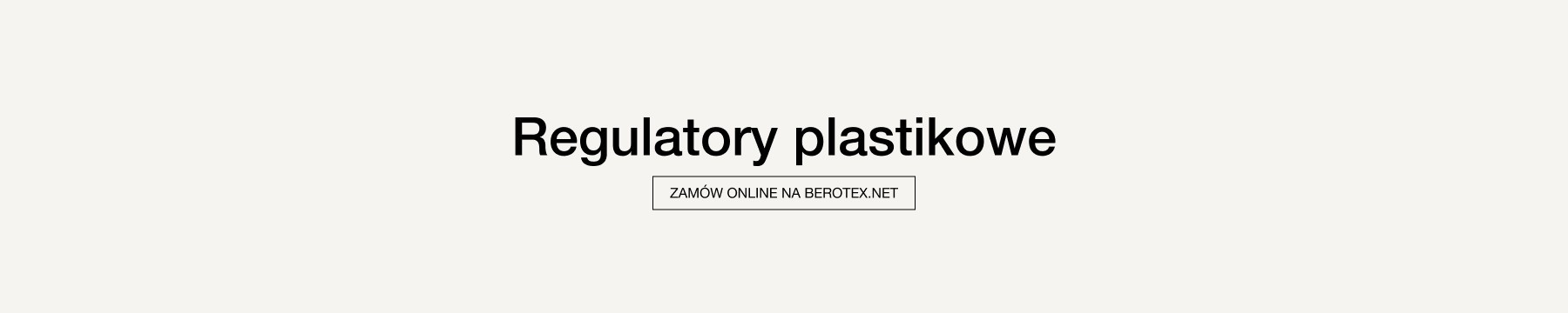 Regulatory plastikowe do taśmy nośnej